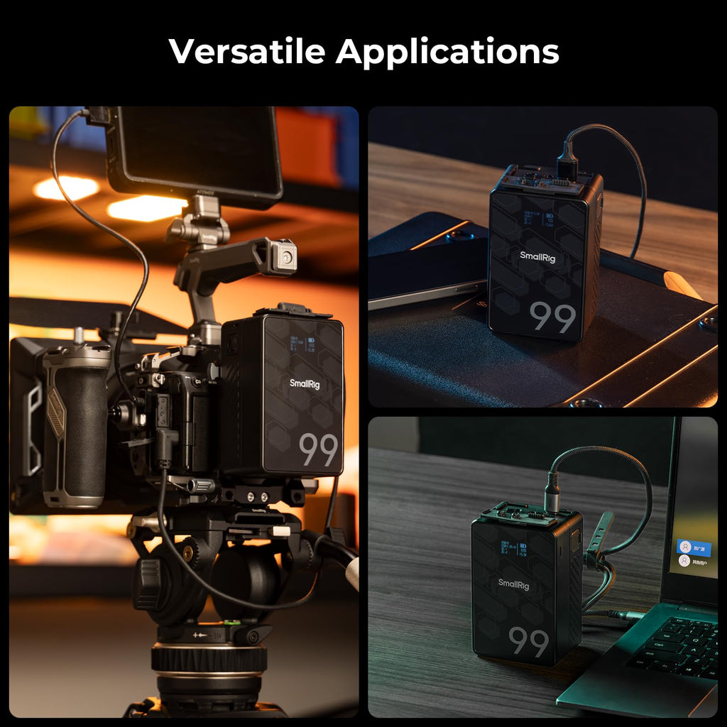 99Wh 6800mAh V Mount Battery, Rechargeable Professional Camera Battery for Video and Photography