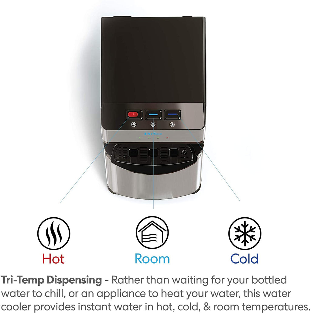 Self-Cleaning Bottom-Loading Water Cooler Dispenser with 3 Temperature Settings