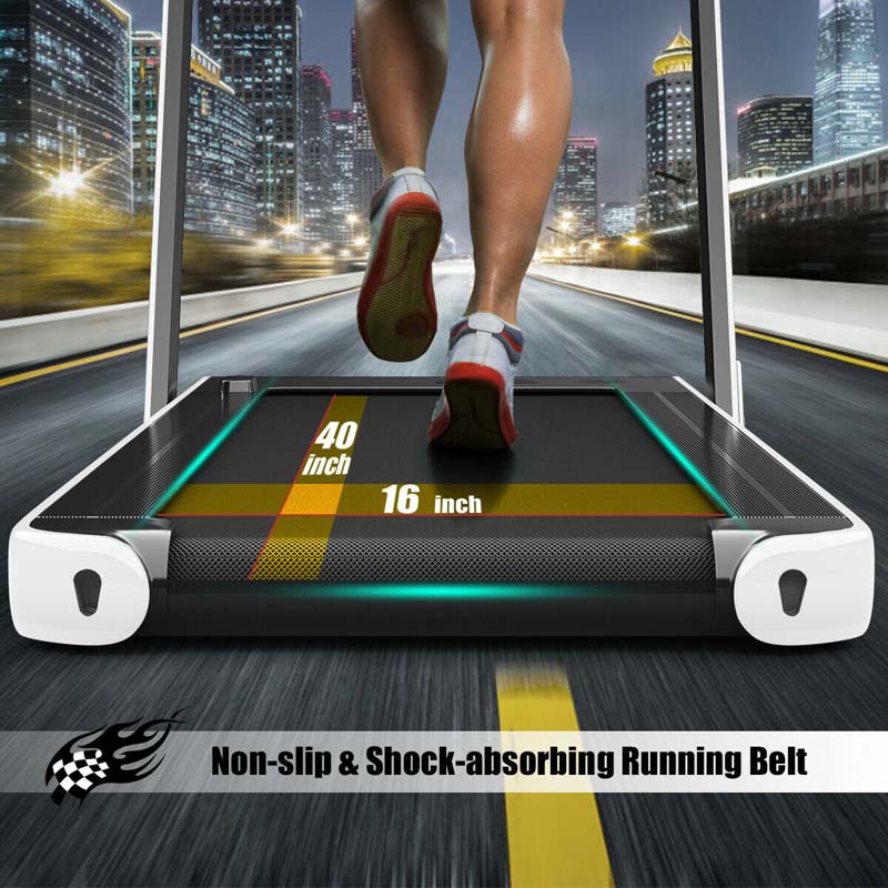 2-in-1 Folding Electric Treadmill, 2.25 HP, Under-Desk, with Dual Display and Smart App Control