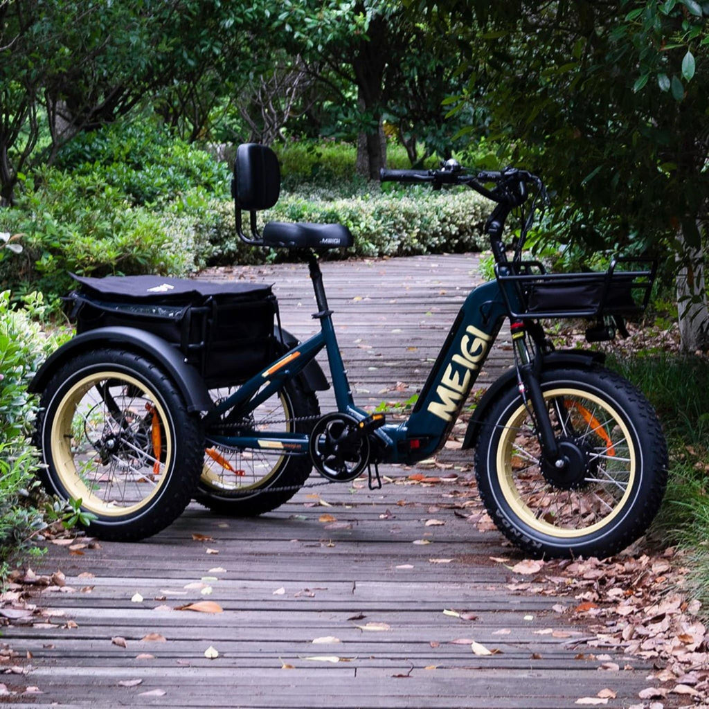 48V 14Ah 750W Foldable Fat Tire Electric Trike, 330-Lb. Capacity