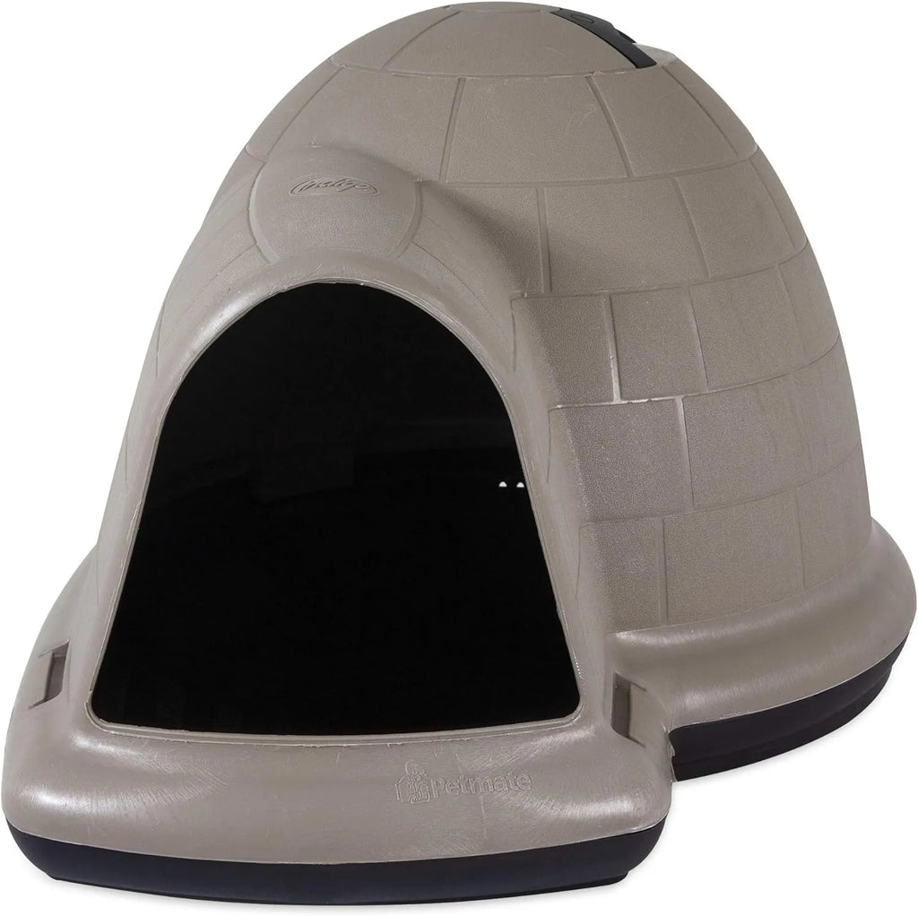 XL Igloo Dog House for 90–125 Lb. Dogs, All-Weather Pet Shelter, Made in USA
