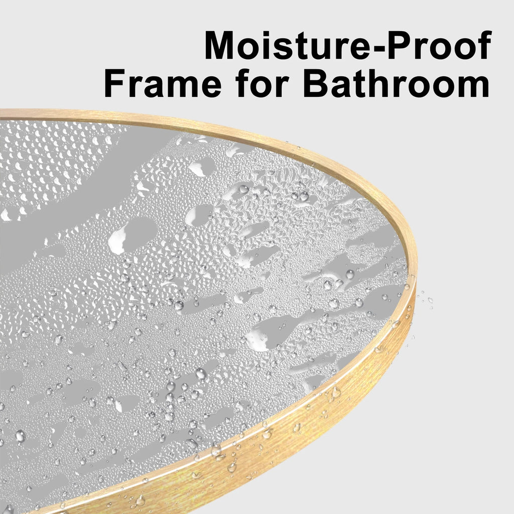 Modern Arch Aluminum Bathroom Wall Mirror, Wall Mounted Vanity Mirror for Bathroom, Bedroom and Home Decor