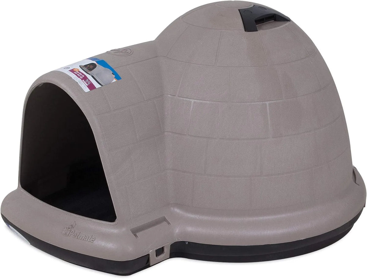 XL Igloo Dog House for 90–125 Lb. Dogs, All-Weather Pet Shelter, Made in USA