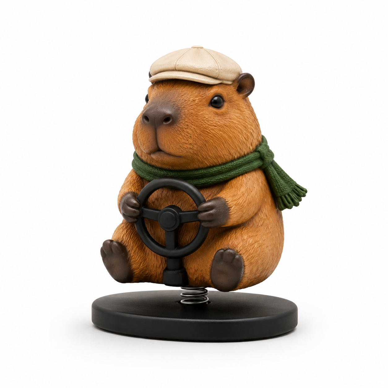 Bobble-Drive Capybara Dashboard Ornament