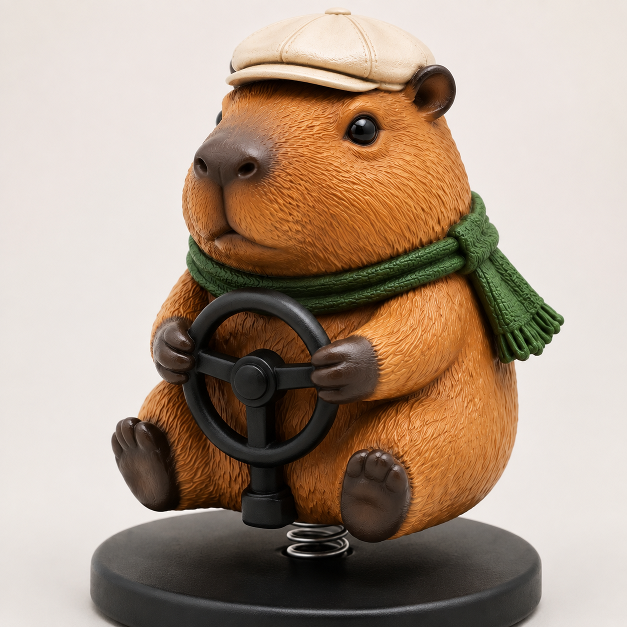 Bobble-Drive Capybara Dashboard Ornament