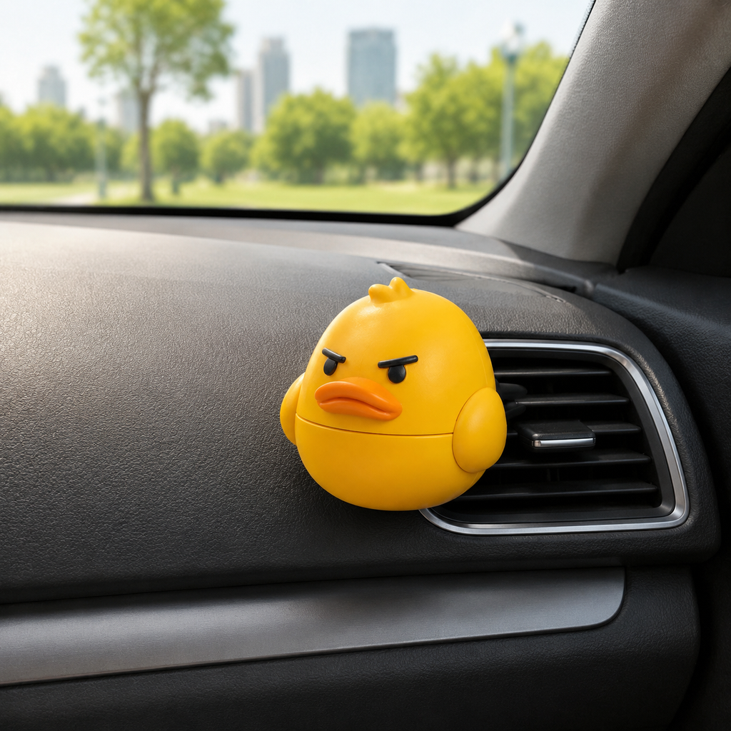 Grumpy Duck Spin Vent Clip Ornament