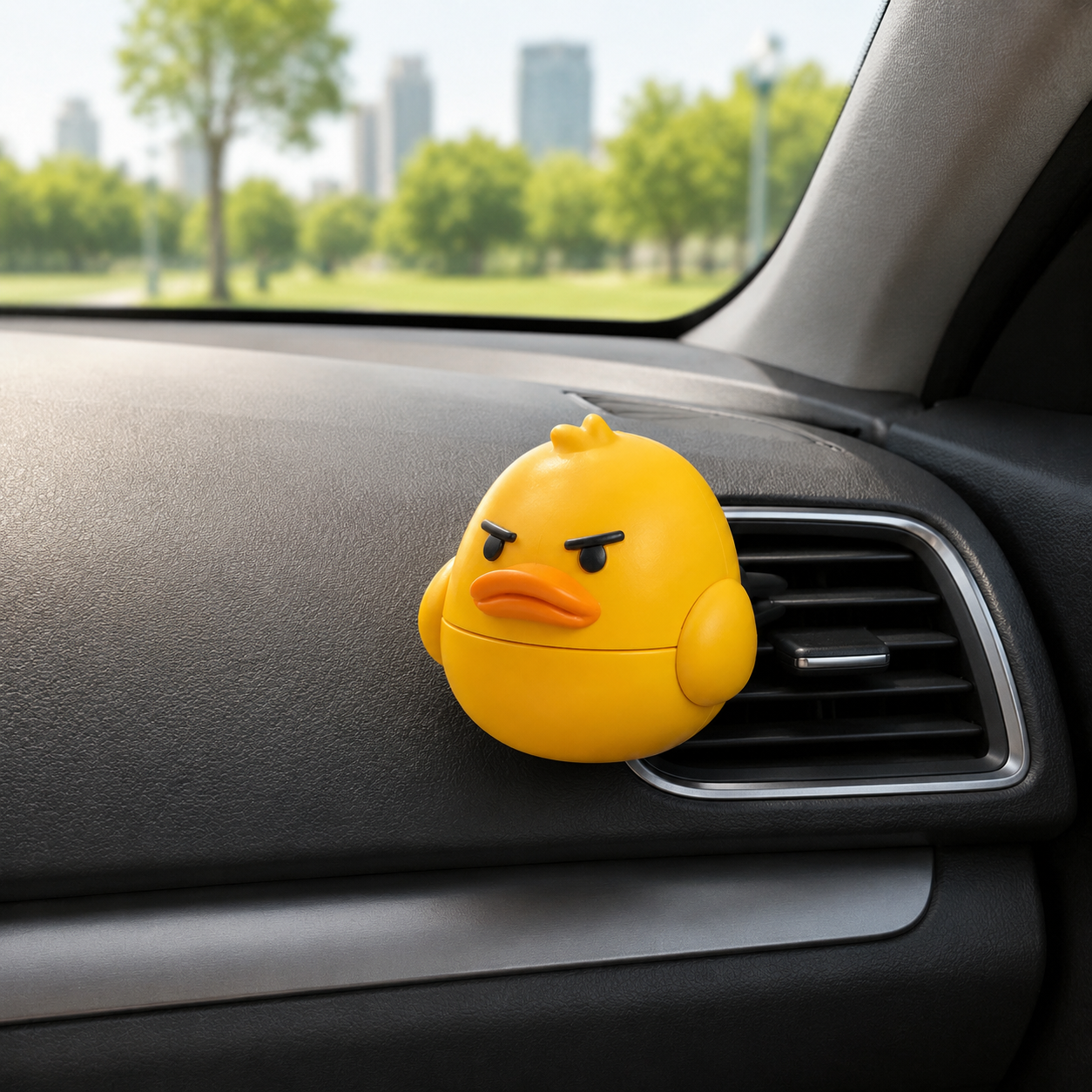 Grumpy Duck Spin Vent Clip Ornament