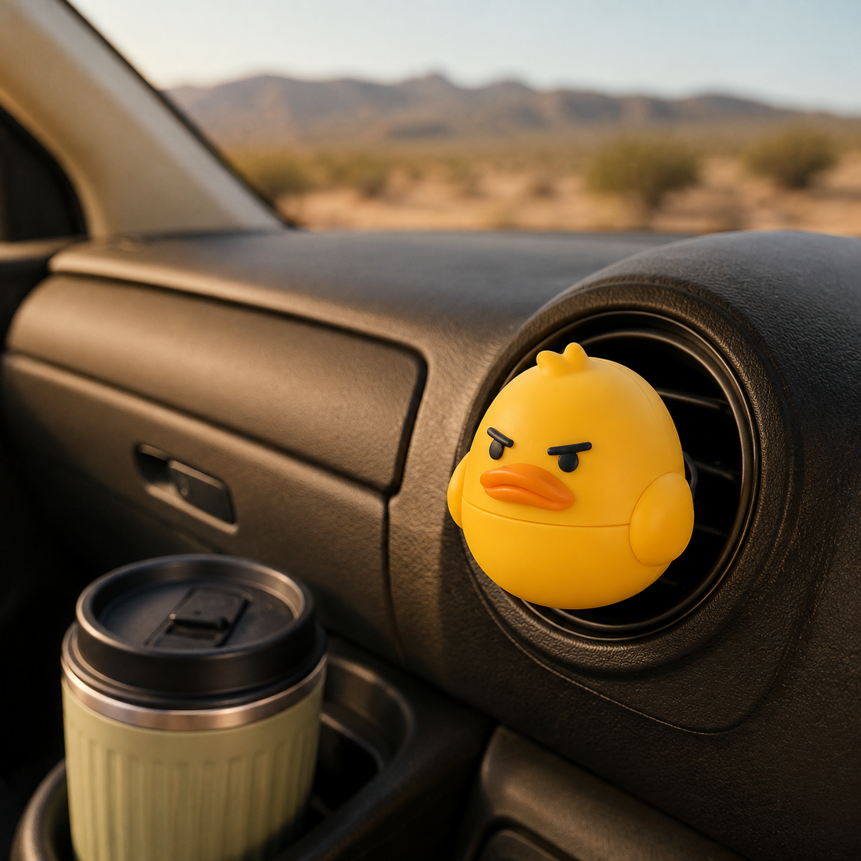 Grumpy Duck Spin Vent Clip Ornament