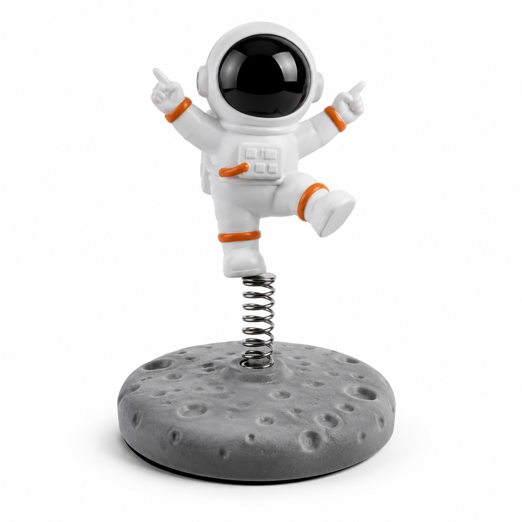 Dancing Astronaut Spring Dashboard Ornament