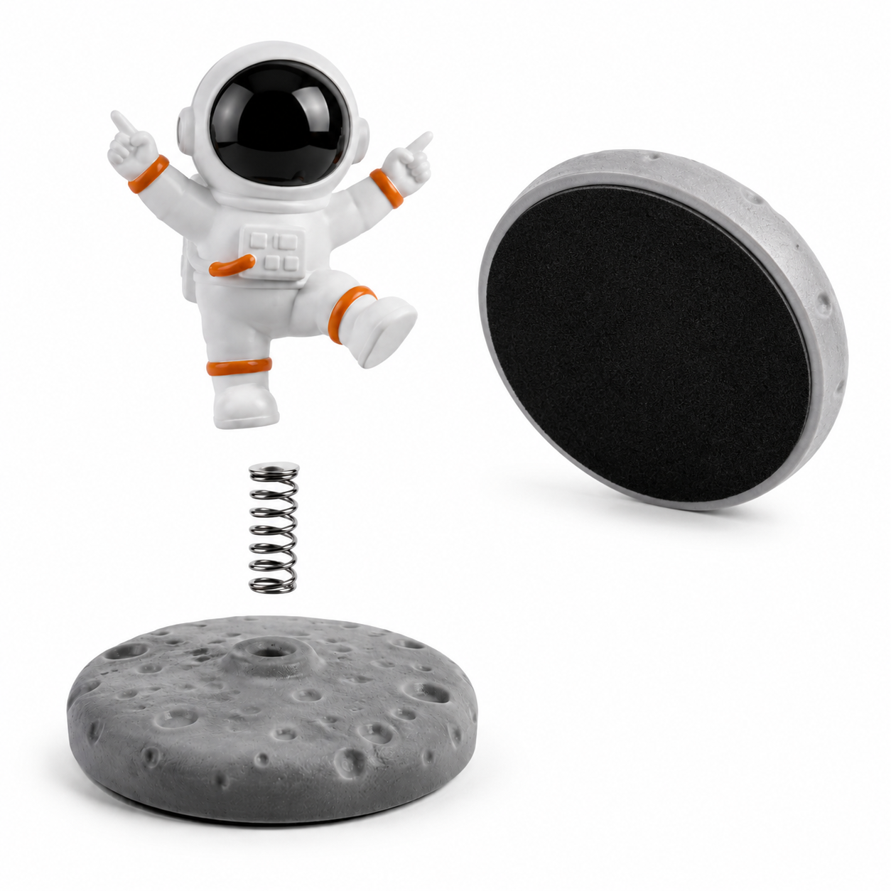 Dancing Astronaut Spring Dashboard Ornament