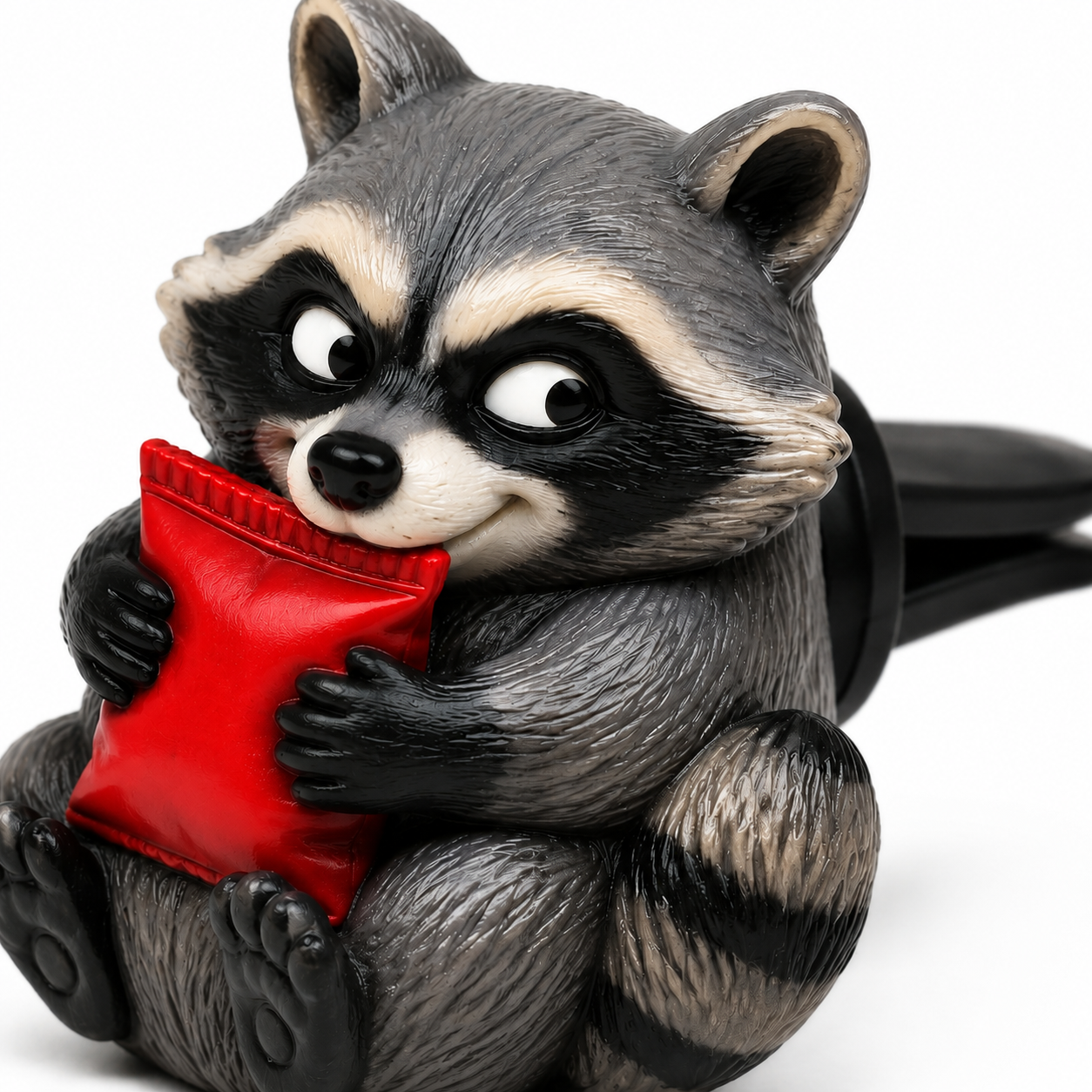Snack Bandit Raccoon Car Vent Clip