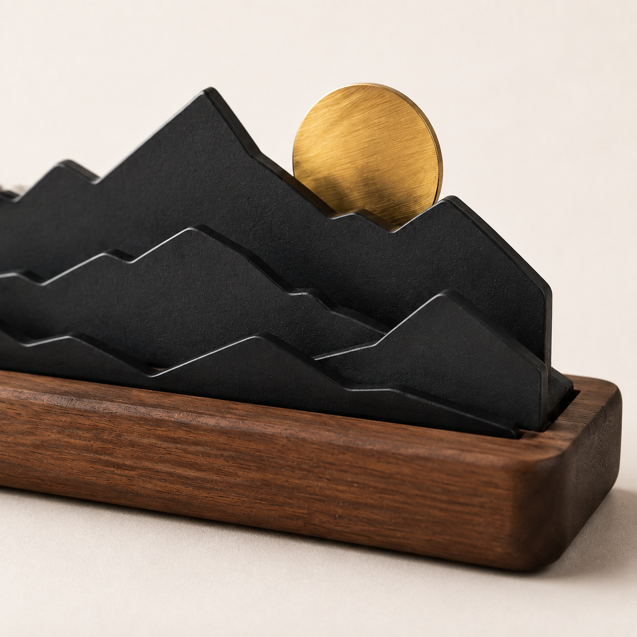 Mountain & Rising Sun Dashboard Sculpture