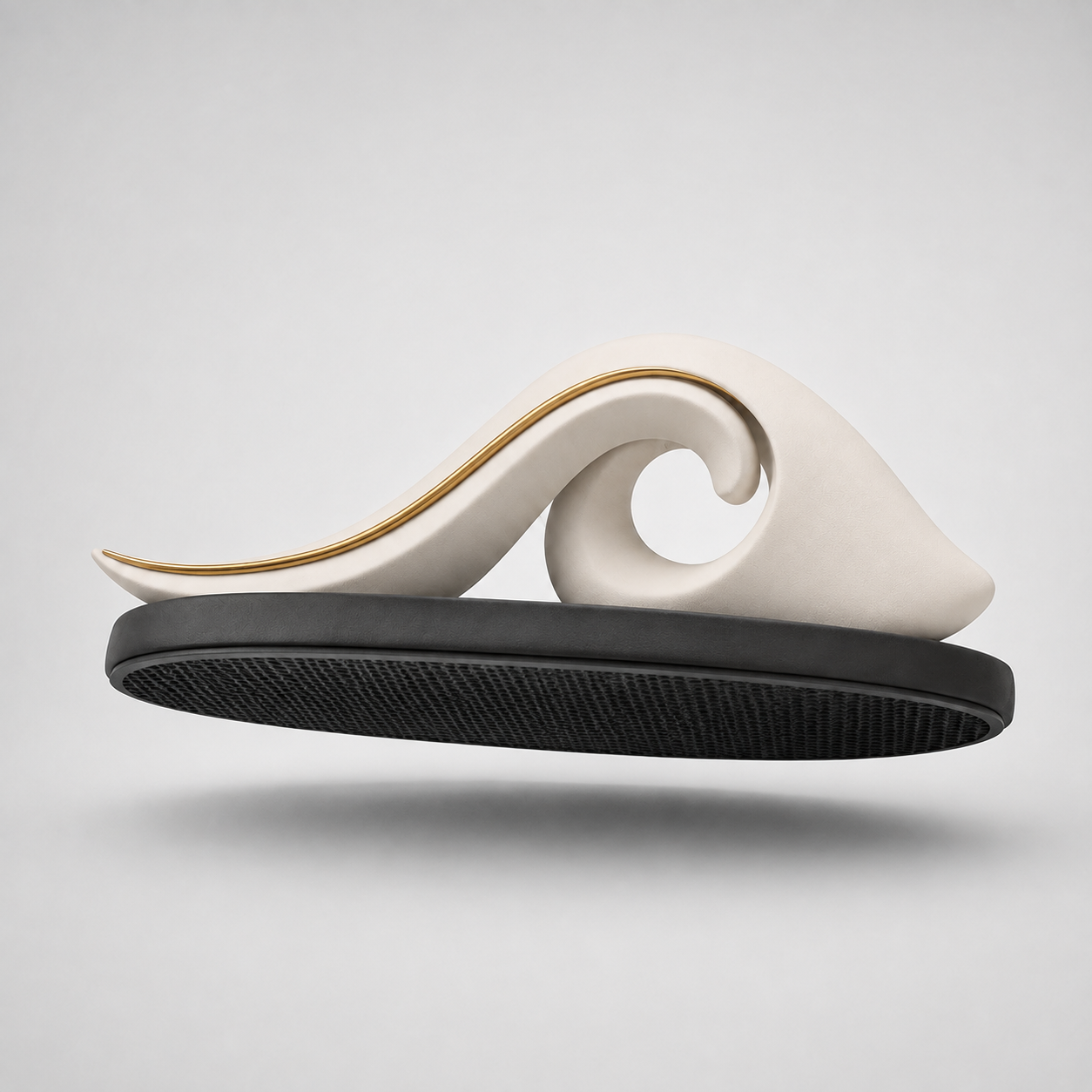 Ivory Wave Dashboard Sculpture