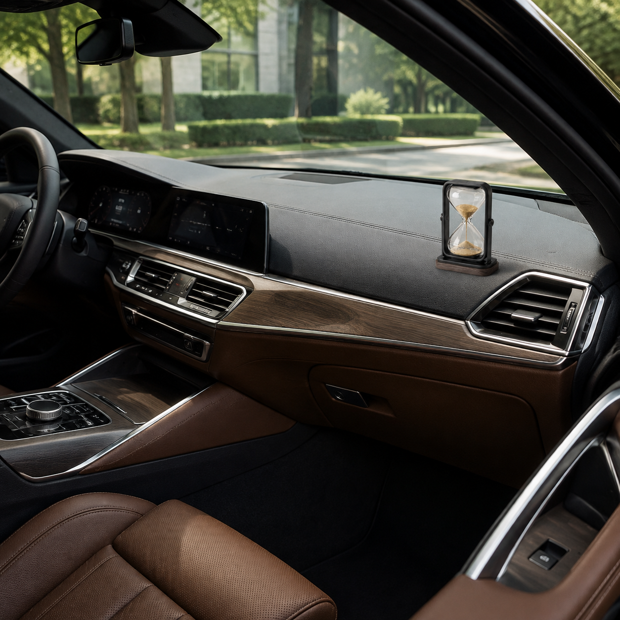 Golden Sand Compact Dashboard Hourglass