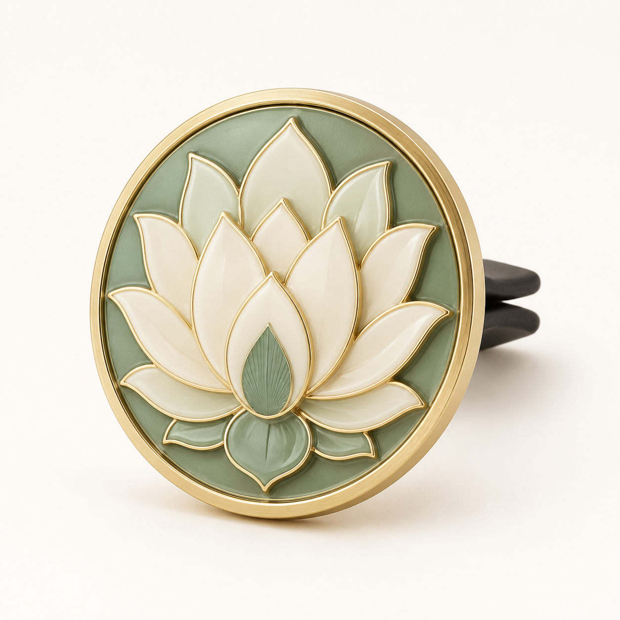 Lotus Shield Car Vent Clip Ornament