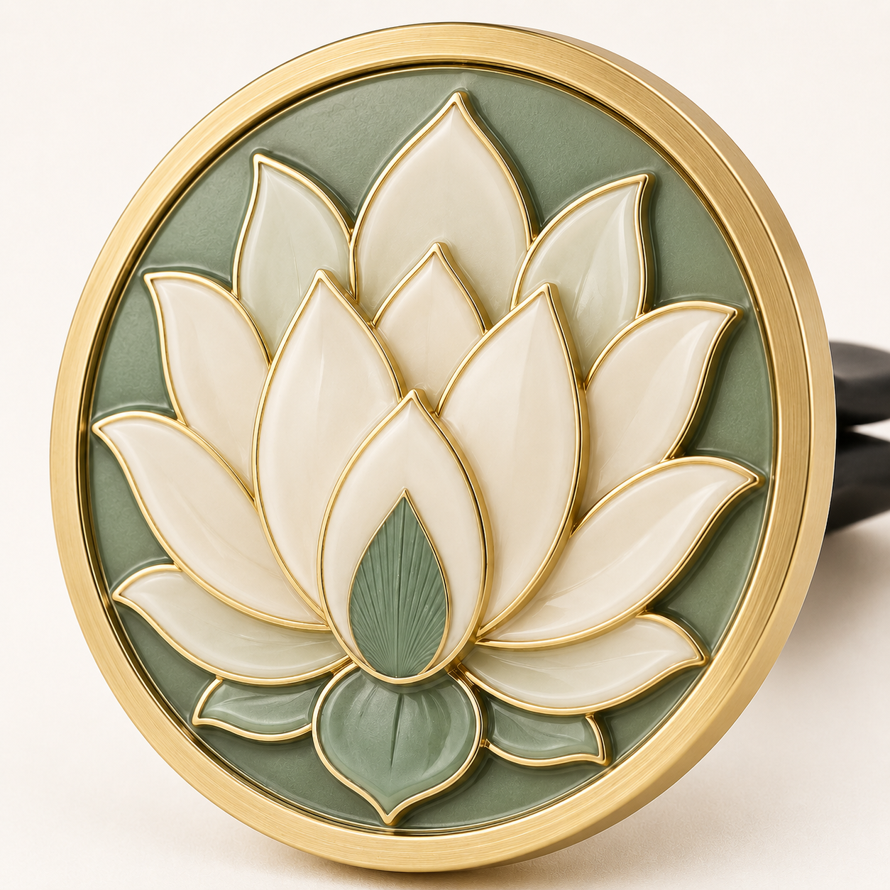 Lotus Shield Car Vent Clip Ornament