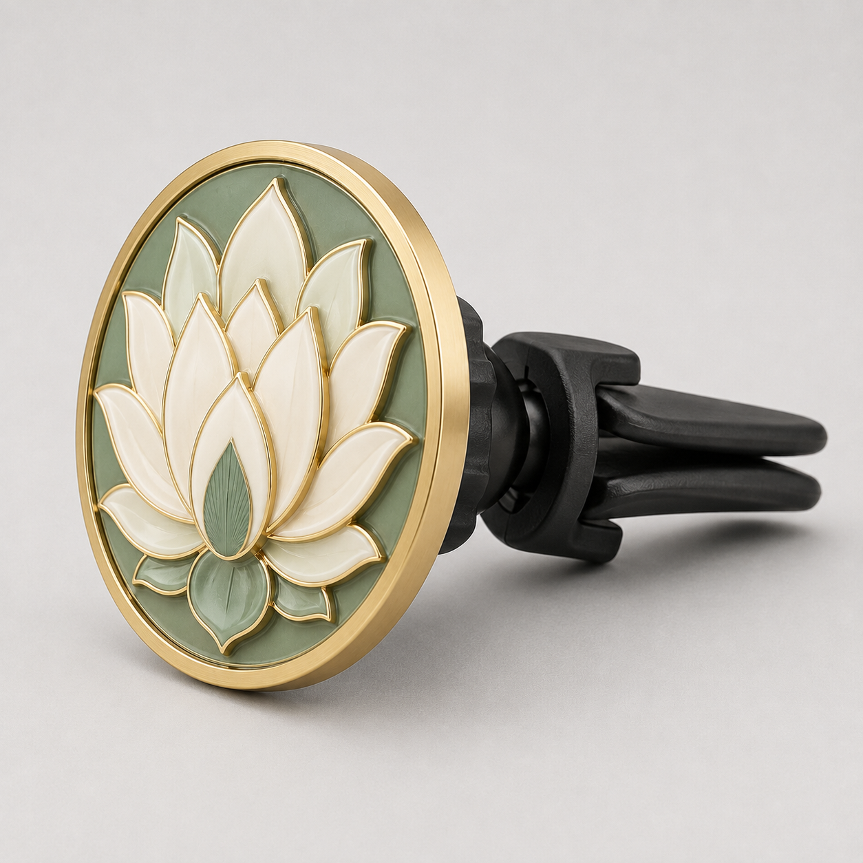 Lotus Shield Car Vent Clip Ornament