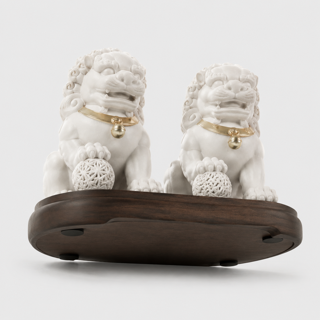 Guardian Lion Pair Dashboard Ornament