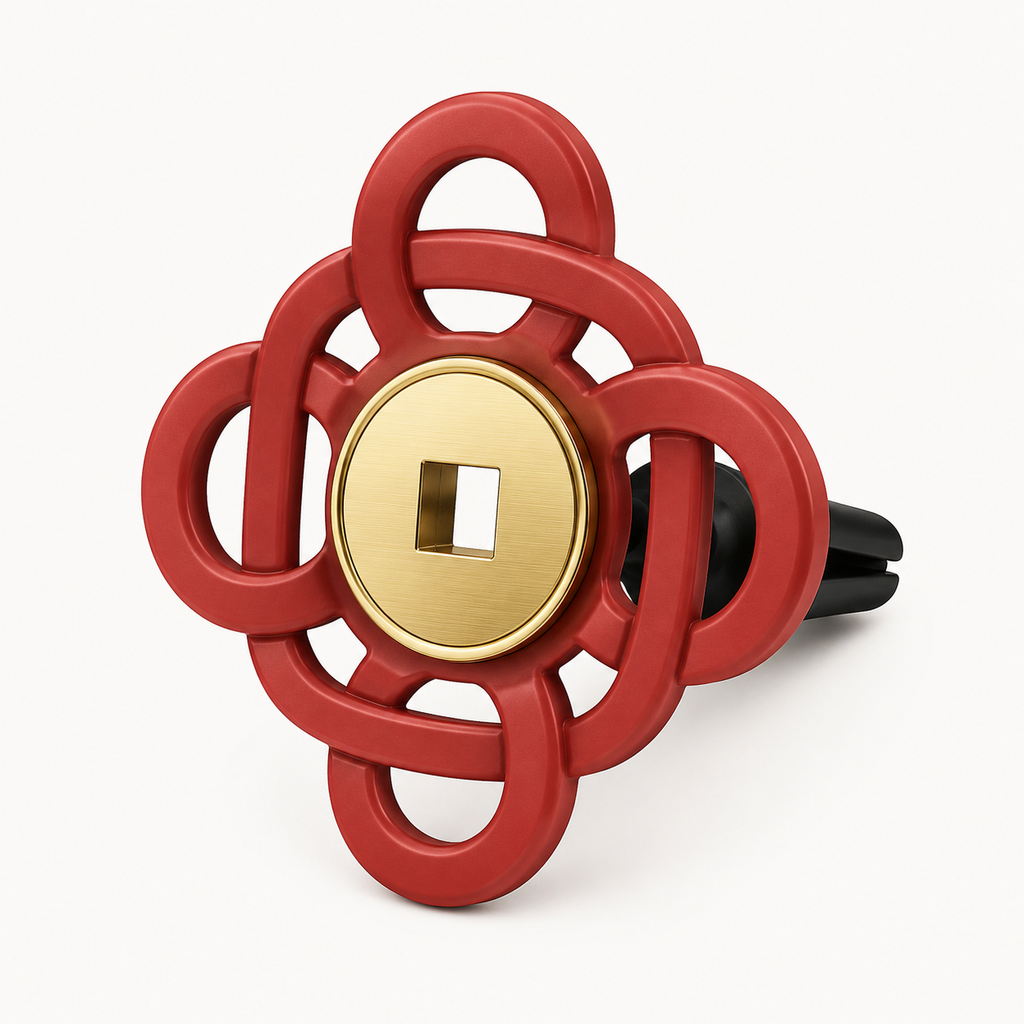 Good-Wishes Knot Coin Vent Clip