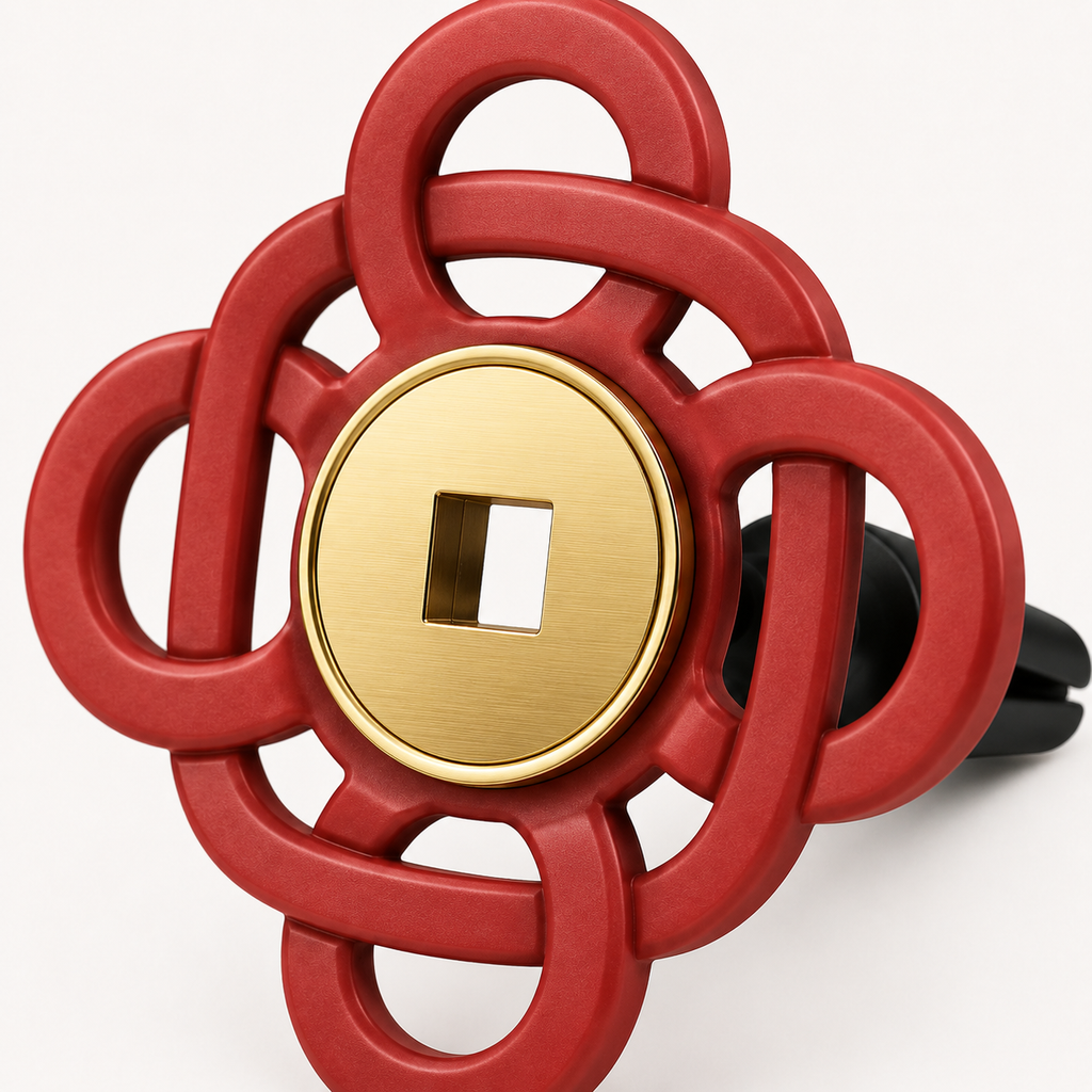 Good-Wishes Knot Coin Vent Clip