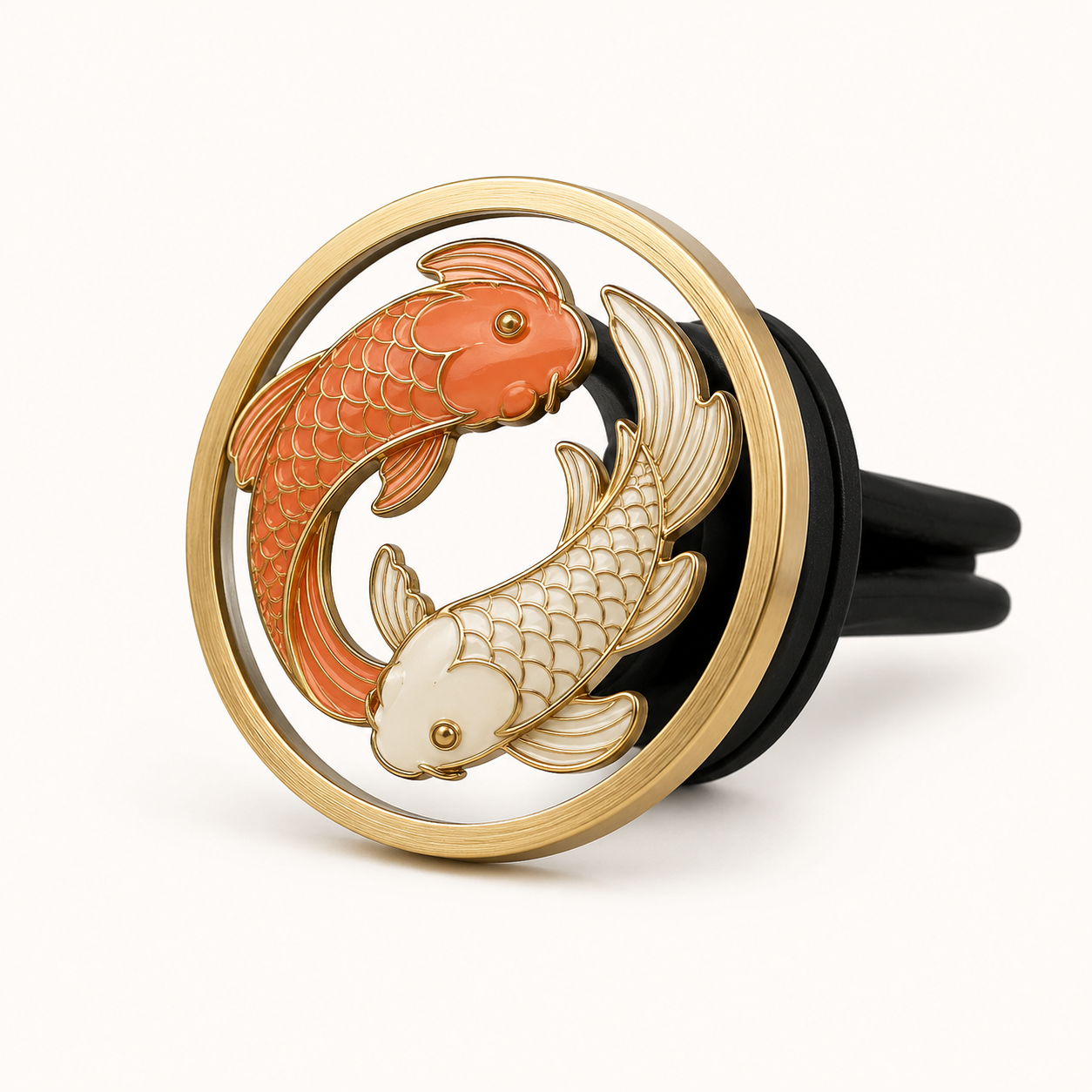 Koi Harmony Spinner Car Vent Clip