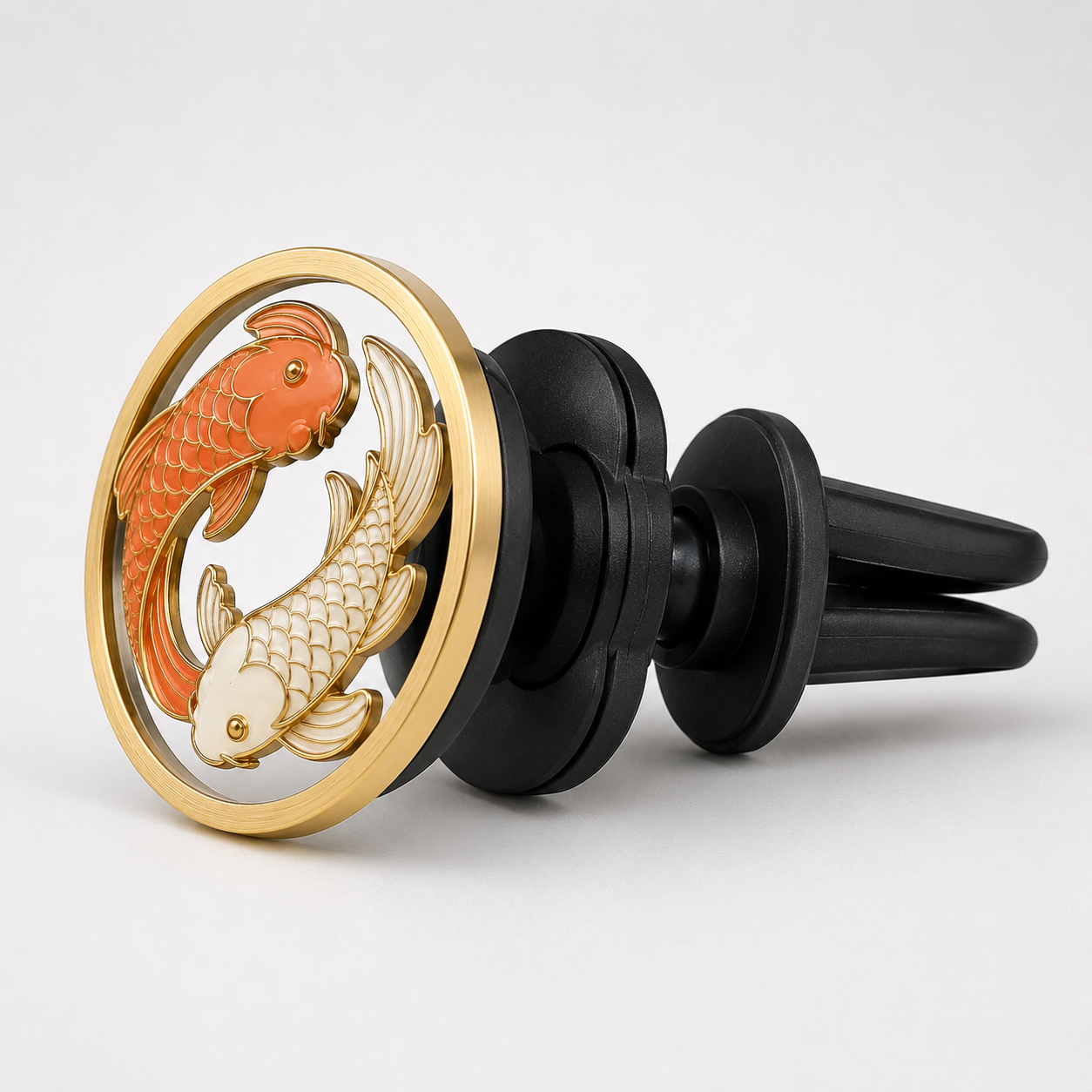 Koi Harmony Spinner Car Vent Clip