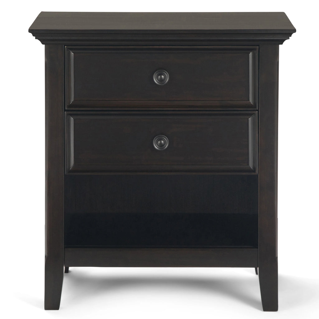 24 Inch Wide Solid Wood Nightstand, Bedside Table and Bedroom End Table