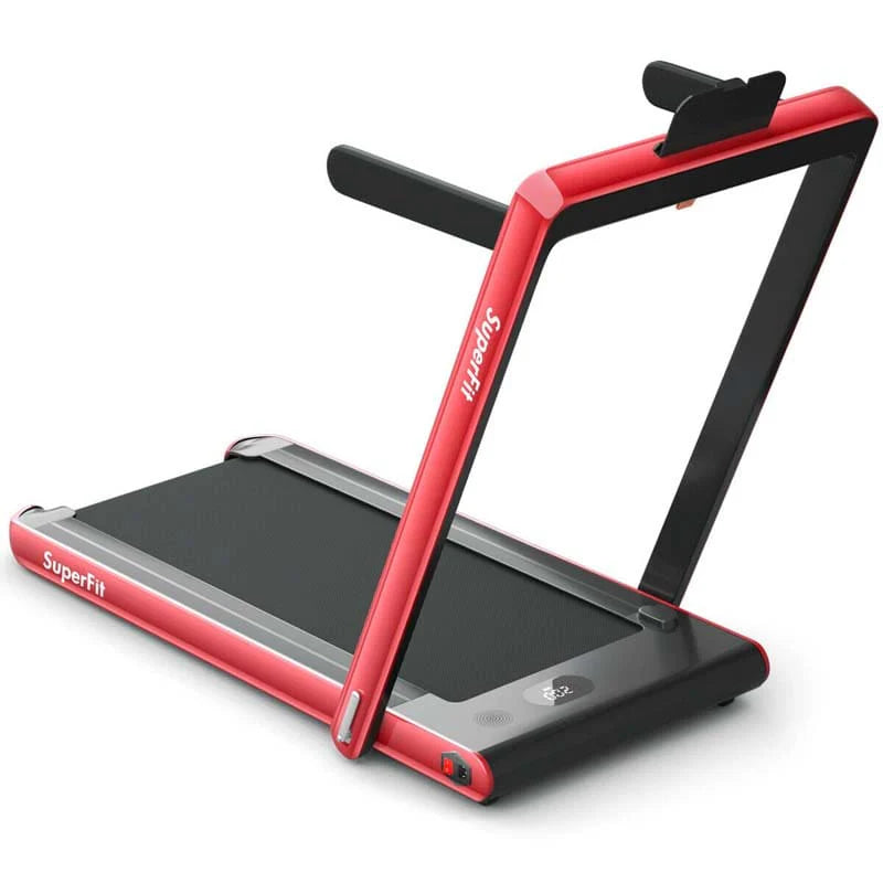 2-in-1 Folding Electric Treadmill, 2.25 HP, Under-Desk, with Dual Display and Smart App Control