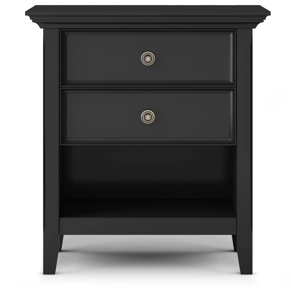 24 Inch Wide Solid Wood Nightstand, Bedside Table and Bedroom End Table
