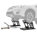 Hydraulic Car Lift with Ramps, 3,000 lb. Capacity per Pair, Heavy-Duty Vehicle Lift for Automotive Maintenance and Repair