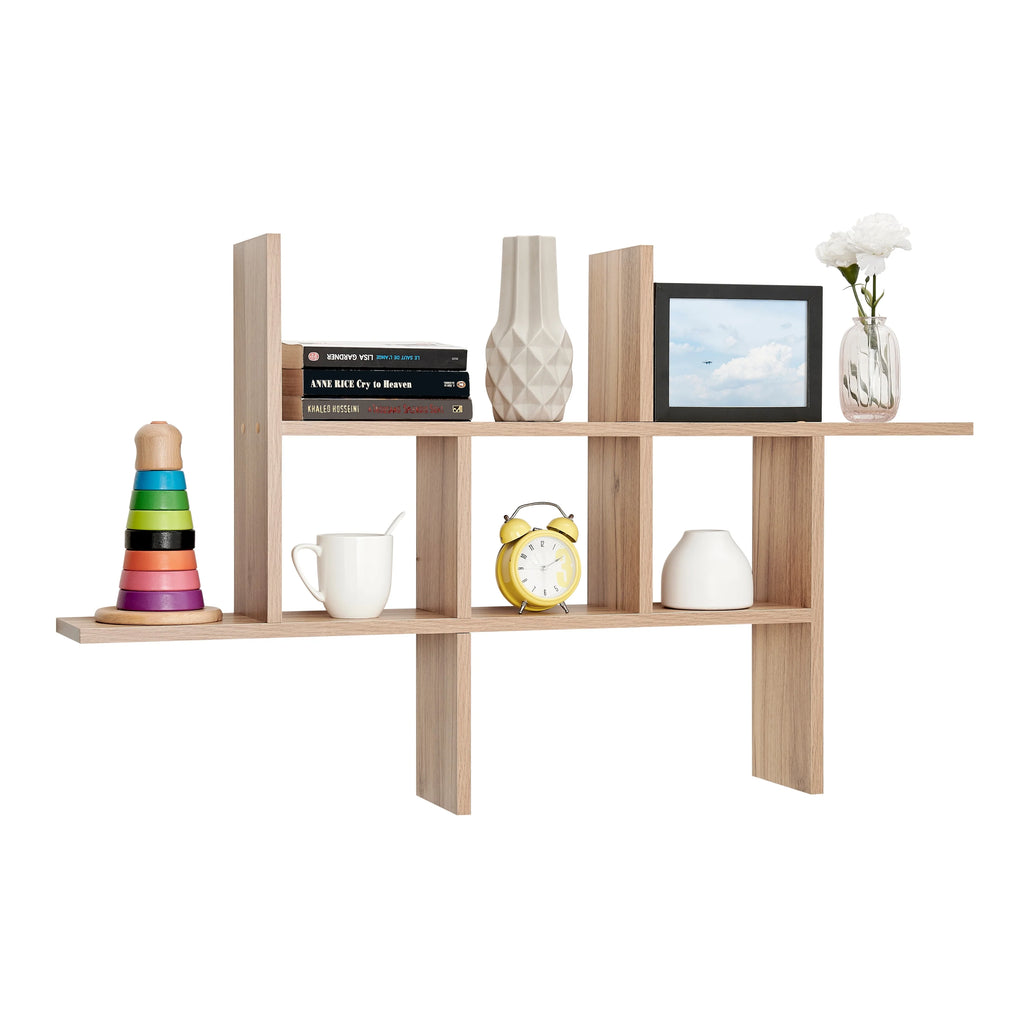 Cantilever Floating Wall Shelf, Modern Decorative Display Shelf for Living Room, Bedroom and Home Storage