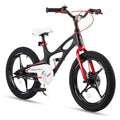 18" Magnesium Alloy Kids Bike – Dual Disc Brake, Lightweight Frame, Black