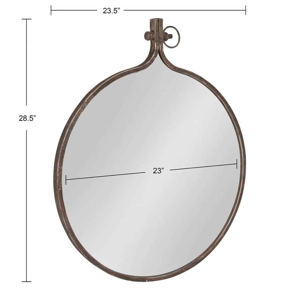 Modern Round Wall Mirror, Decorative Circular Accent Mirror for Living Room, Bedroom and Entryway