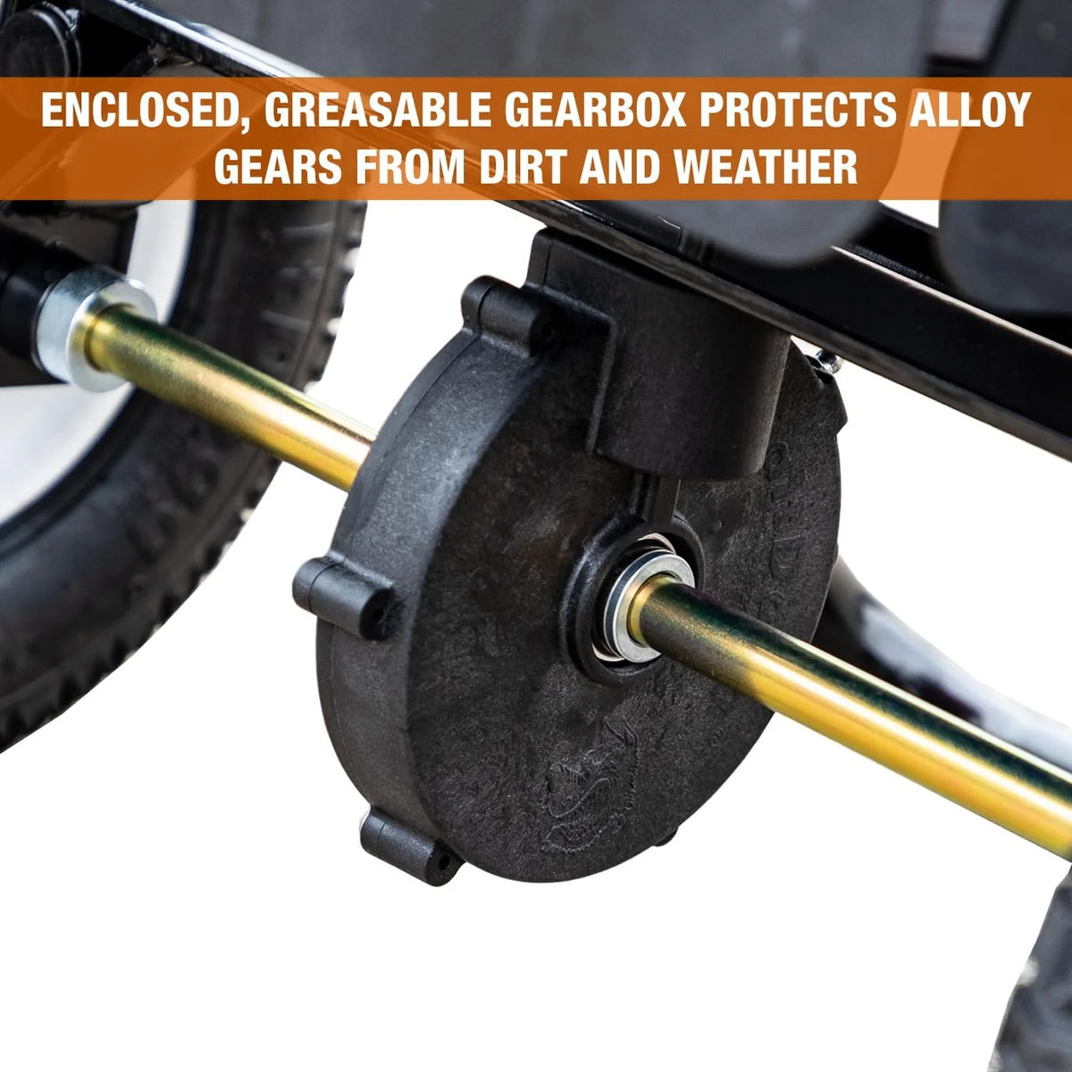 100-Lb. Walk-Behind Push Spreader for Grass Seed, Salt, De-Icer and Fertilizer