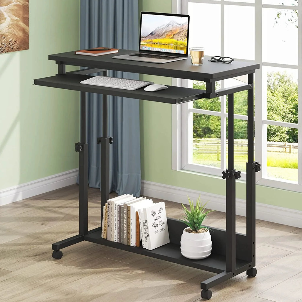 Height Adjustable Laptop Desk, Portable Sofa and Bed Table for Work and Study