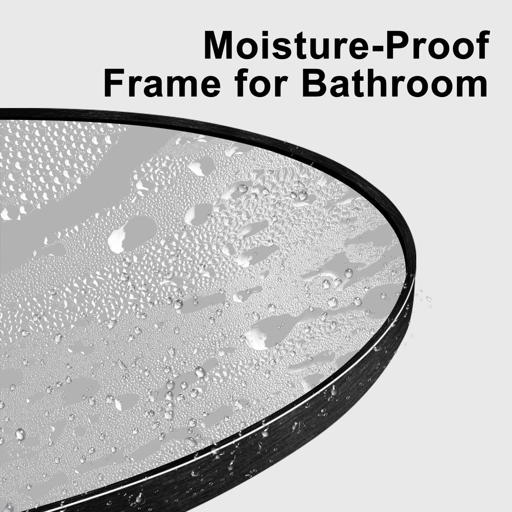 Modern Arch Aluminum Bathroom Wall Mirror, Wall Mounted Vanity Mirror for Bathroom, Bedroom and Home Decor