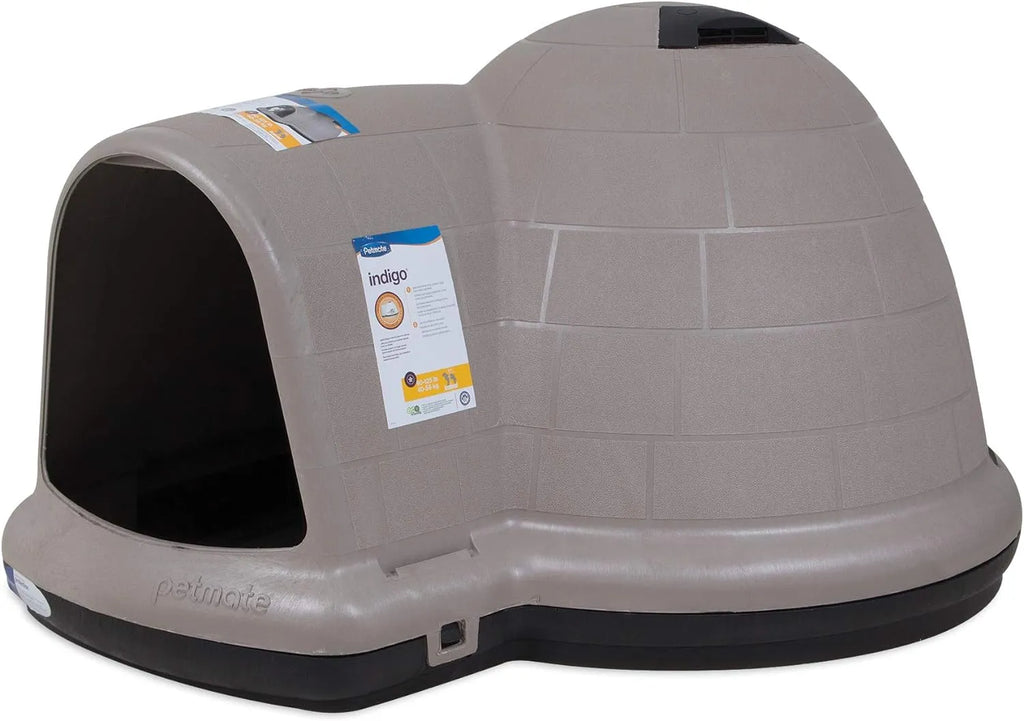 XL Igloo Dog House for 90–125 Lb. Dogs, All-Weather Pet Shelter, Made in USA