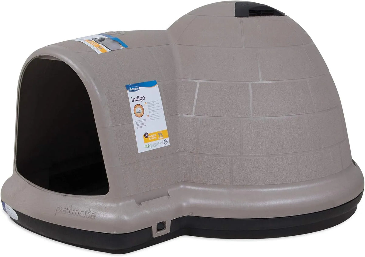 XL Igloo Dog House for 90–125 Lb. Dogs, All-Weather Pet Shelter, Made in USA