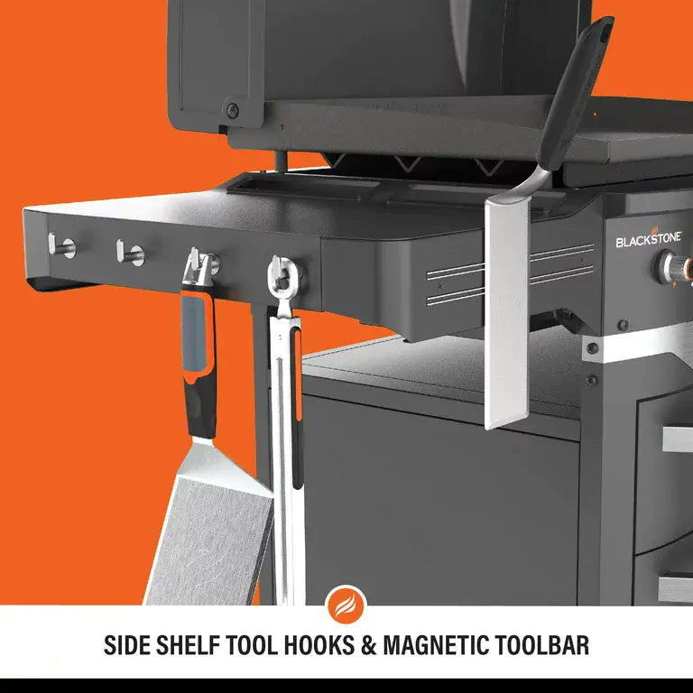 28" 5-Burner Propane Griddle with Range Top – 72,000 BTU Outdoor Cooking Station
