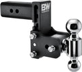 Adjustable Trailer Hitch Ball Mount, Tow and Stow Towing Hitch with Adjustable Height
