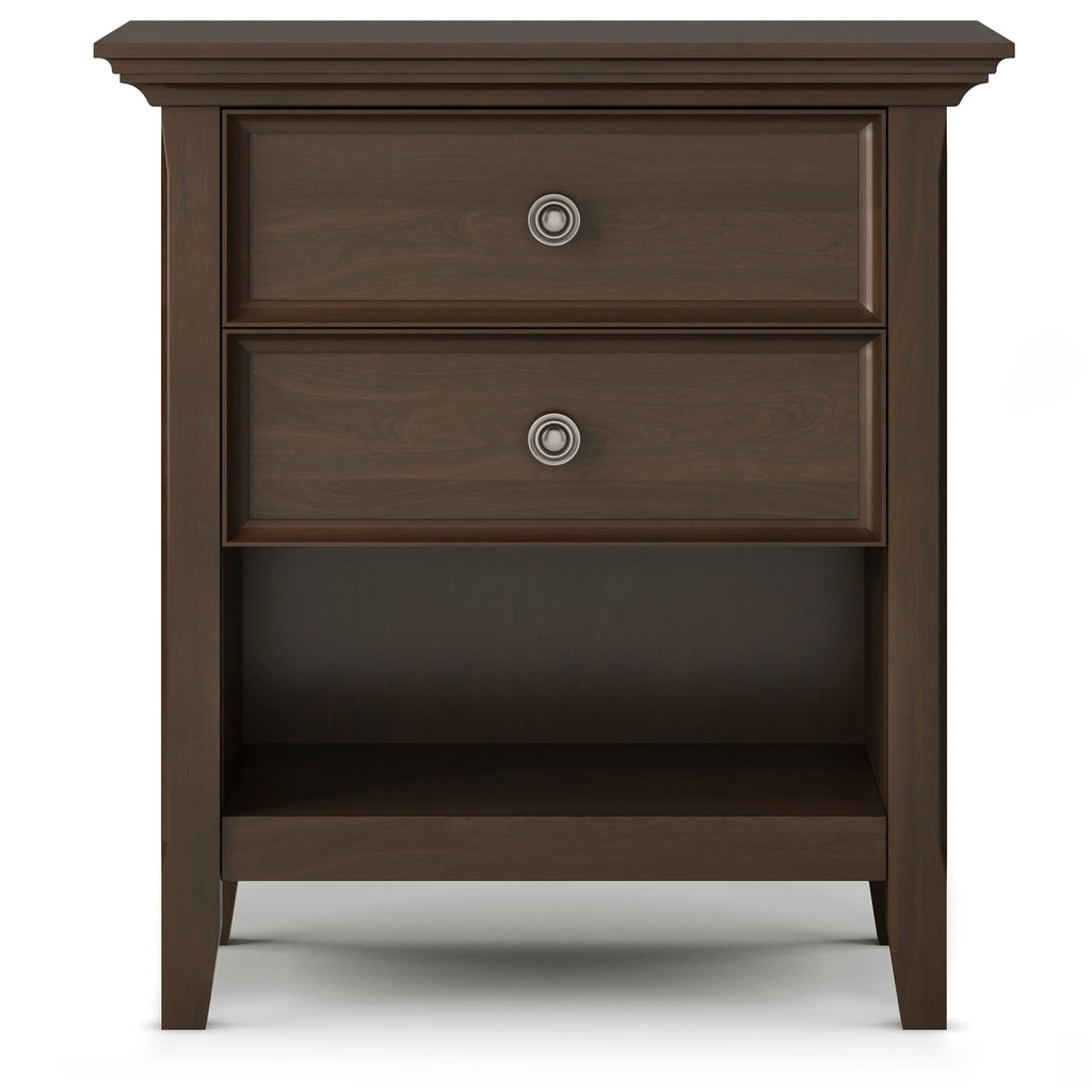 24 Inch Wide Solid Wood Nightstand, Bedside Table and Bedroom End Table