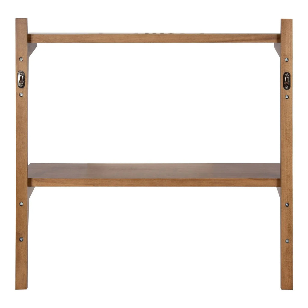 Mid-Century Wall Shelves, 24x8x24 Inch Decorative Wall Mounted Storage and Display Shelving for Home Decor