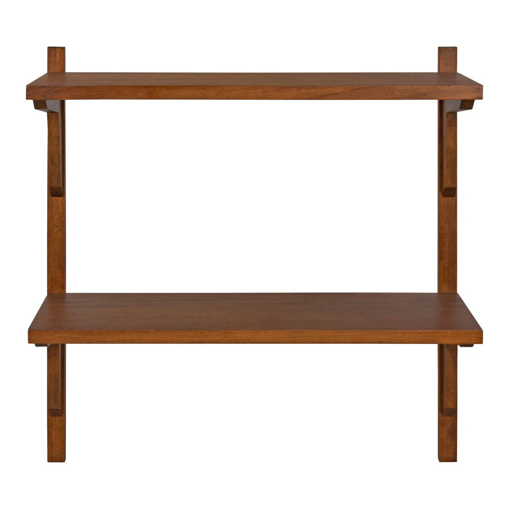 Mid-Century Wall Shelves, 24x8x24 Inch Decorative Wall Mounted Storage and Display Shelving for Home Decor