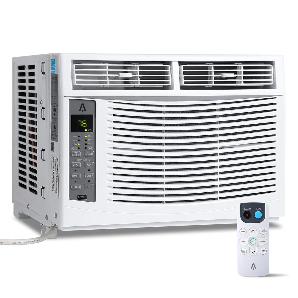 6,000 BTU 115V Window Air Conditioner with Reusable Filter, for Rooms Up to 250 Sq. Ft.