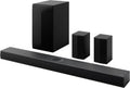 5.1.1-Channel Home Theater Soundbar with Wireless Subwoofer and Rear Speakers, Dolby Atmos Surround Sound, Black