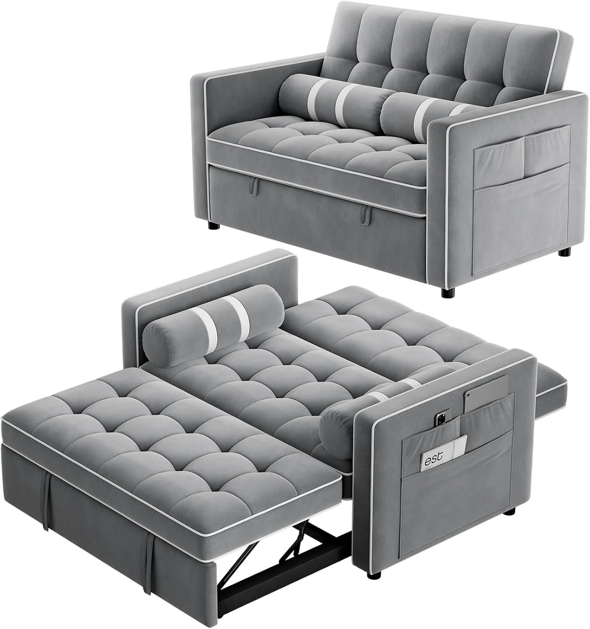 3-in-1 Convertible Sleeper Sofa Bed