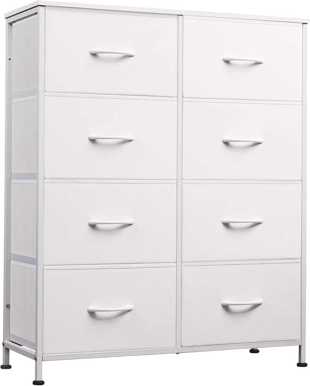 Tall Fabric Dresser with 8 Drawers, Bedroom Storage Chest and Clothing Organizer for Home and Closet