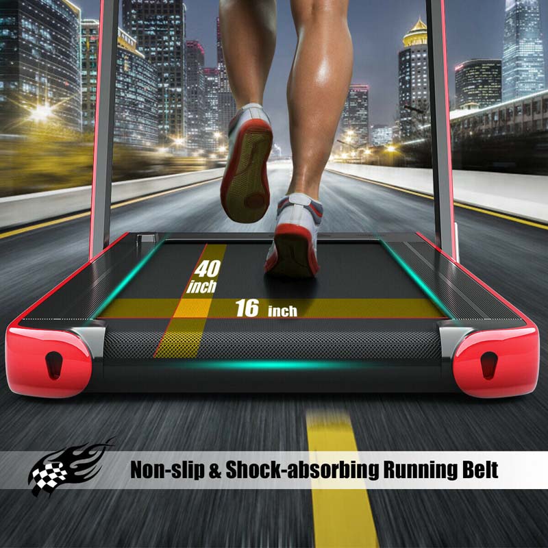 2-in-1 Folding Electric Treadmill, 2.25 HP, Under-Desk, with Dual Display and Smart App Control