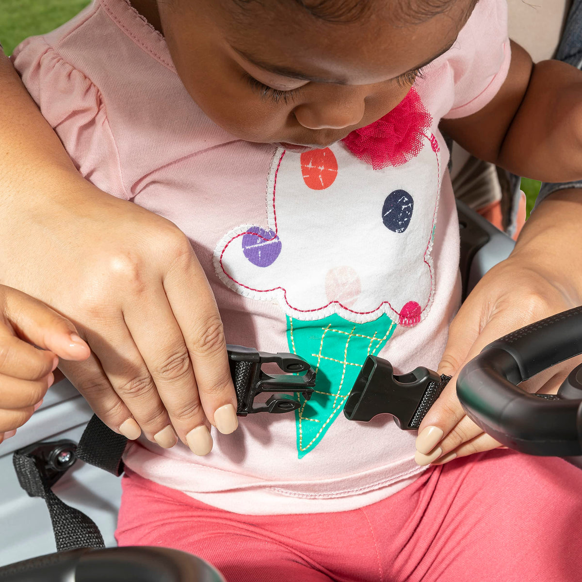 Kids 2-Seat Side-by-Side Push Car, Push Ride-On SUV, Double Seat Ride-On Toy Vehicle for Toddlers and Young Children