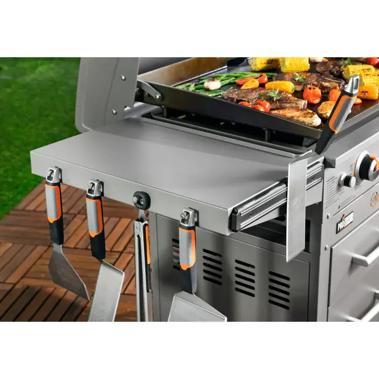 36" 4-Burner Propane Griddle Station – 768 sq in Cooking Surface with Hood & Cabinet